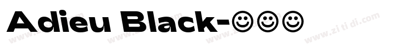 Adieu Black字体转换
